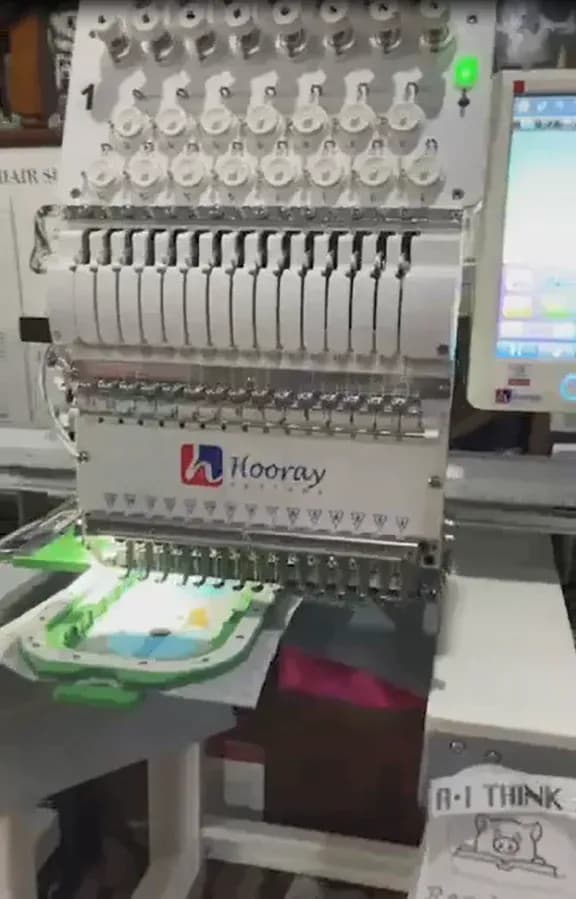 Hooray Professional 15-Needle Commercial Embroidery Machine